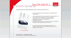 Desktop Screenshot of boso-tm.de